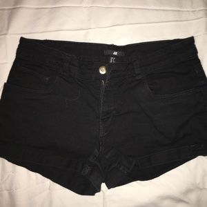 H&M Black Shorts